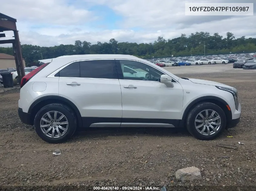 2023 Cadillac Xt4 Awd Premium Luxury VIN: 1GYFZDR47PF105987 Lot: 40426740