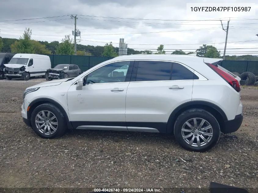 2023 Cadillac Xt4 Awd Premium Luxury VIN: 1GYFZDR47PF105987 Lot: 40426740