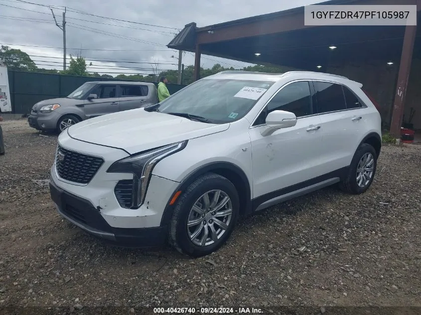 1GYFZDR47PF105987 2023 Cadillac Xt4 Awd Premium Luxury