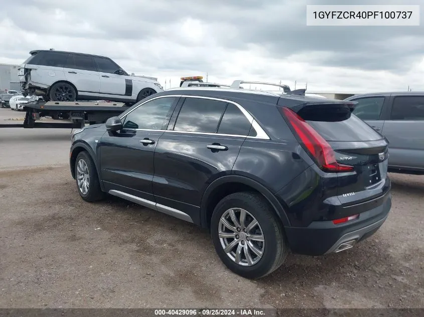 2023 Cadillac Xt4 Fwd Premium Luxury VIN: 1GYFZCR40PF100737 Lot: 40429096