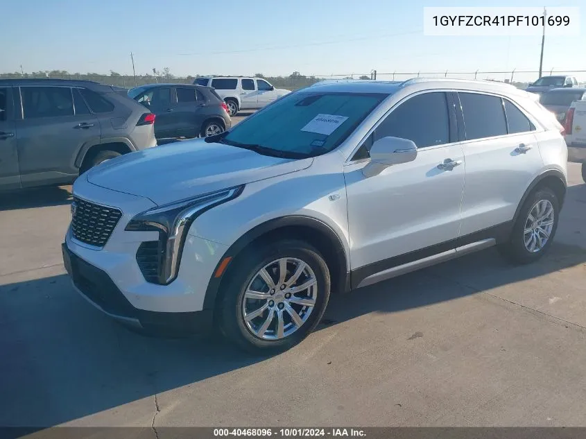 1GYFZCR41PF101699 2023 Cadillac Xt4 Fwd Premium Luxury