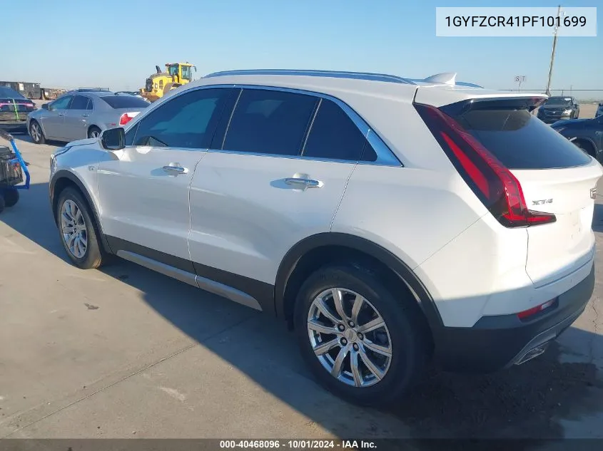 1GYFZCR41PF101699 2023 Cadillac Xt4 Fwd Premium Luxury