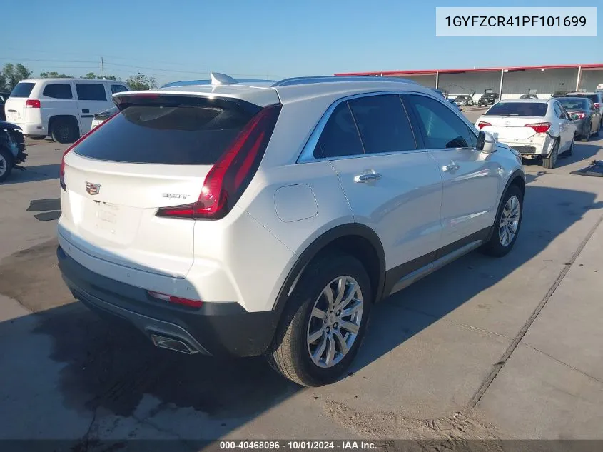 2023 Cadillac Xt4 Fwd Premium Luxury VIN: 1GYFZCR41PF101699 Lot: 40468096