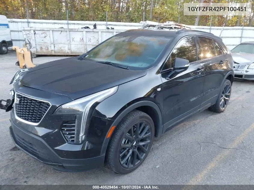 2023 Cadillac Xt4 Sport VIN: 1GYFZFR42PF100451 Lot: 40529454