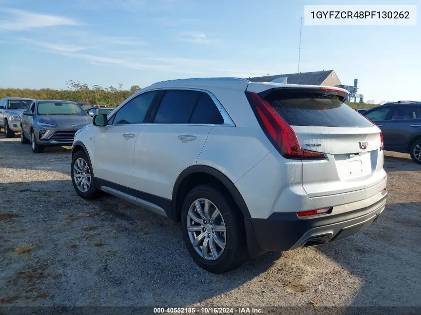 2023 Cadillac Xt4 Fwd Premium Luxury VIN: 1GYFZCR48PF130262 Lot: 40552185