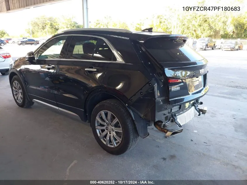 2023 Cadillac Xt4 Fwd Premium Luxury VIN: 1GYFZCR47PF180683 Lot: 40620252