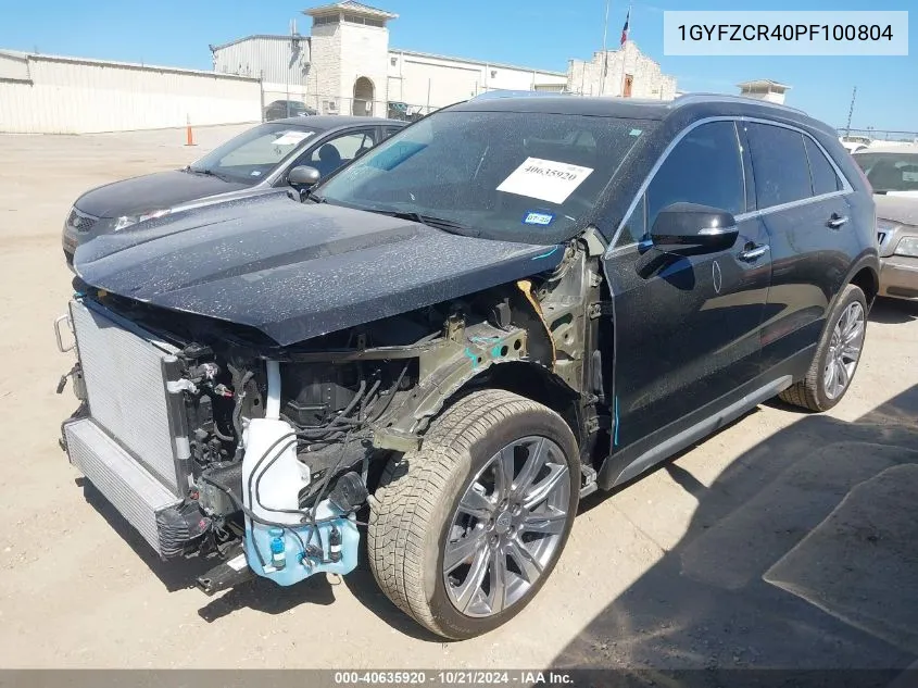 2023 Cadillac Xt4 Fwd Premium Luxury VIN: 1GYFZCR40PF100804 Lot: 40635920