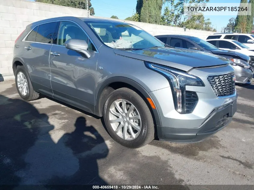 2023 Cadillac Xt4 Fwd Luxury VIN: 1GYAZAR43PF185264 Lot: 40659418