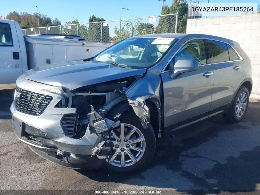 2023 Cadillac Xt4 Fwd Luxury VIN: 1GYAZAR43PF185264 Lot: 40659418