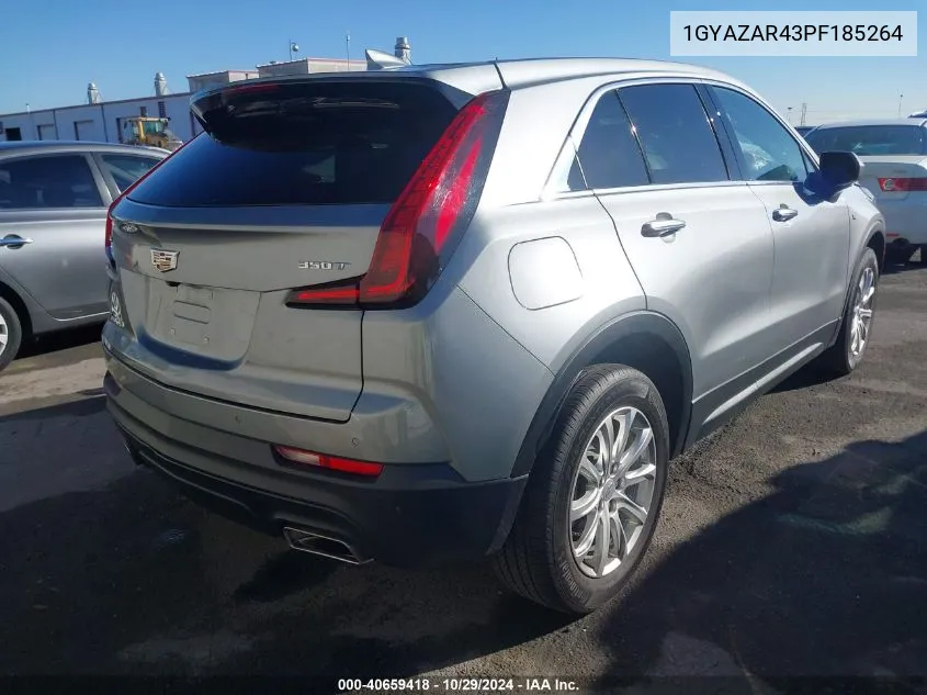 2023 Cadillac Xt4 Fwd Luxury VIN: 1GYAZAR43PF185264 Lot: 40659418