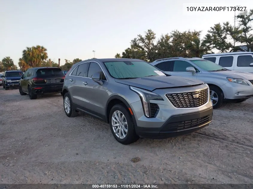 2023 Cadillac Xt4 Fwd Luxury VIN: 1GYAZAR40PF173427 Lot: 40759153