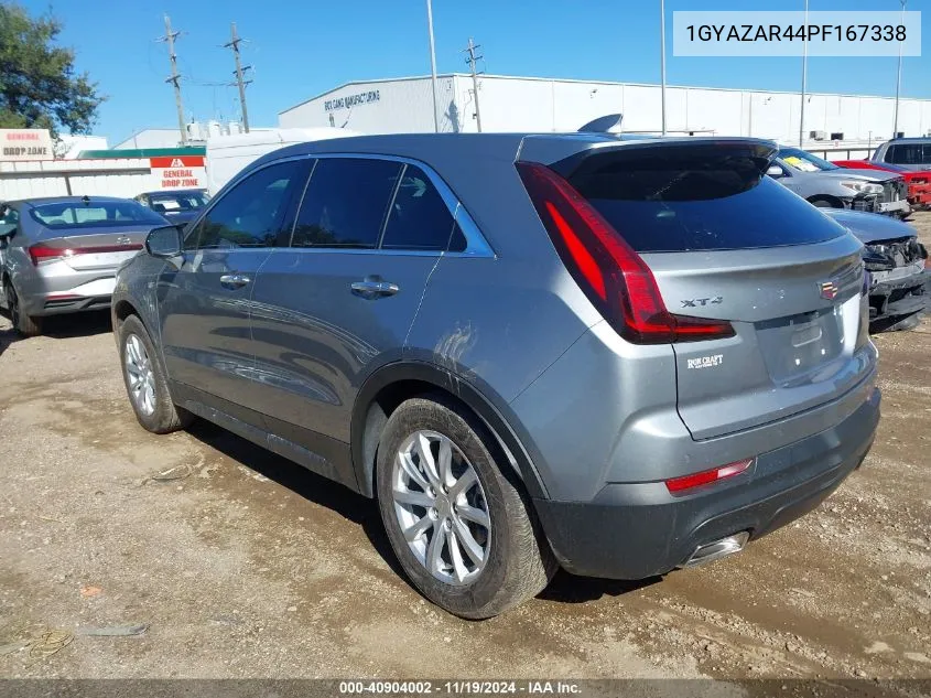 2023 Cadillac Xt4 Fwd Luxury VIN: 1GYAZAR44PF167338 Lot: 40904002