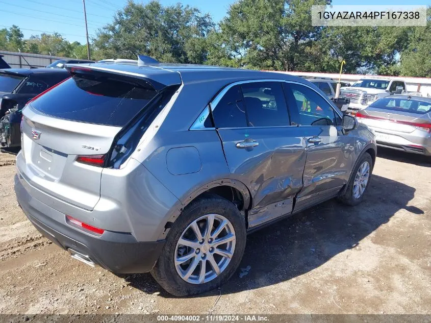 2023 Cadillac Xt4 Fwd Luxury VIN: 1GYAZAR44PF167338 Lot: 40904002