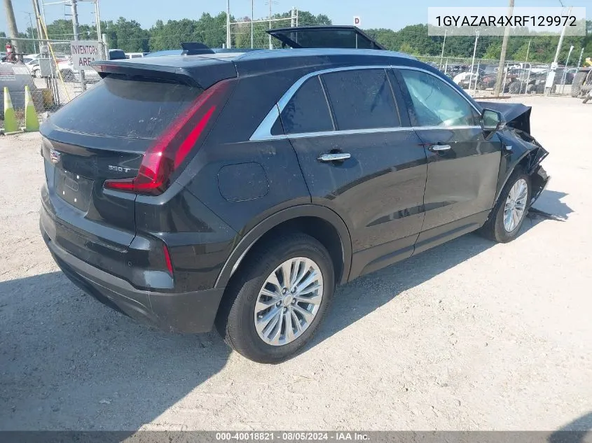 1GYAZAR4XRF129972 2024 Cadillac Xt4 Fwd Luxury