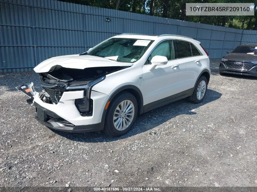 1GYFZBR45RF209160 2024 Cadillac Xt4 Awd Luxury