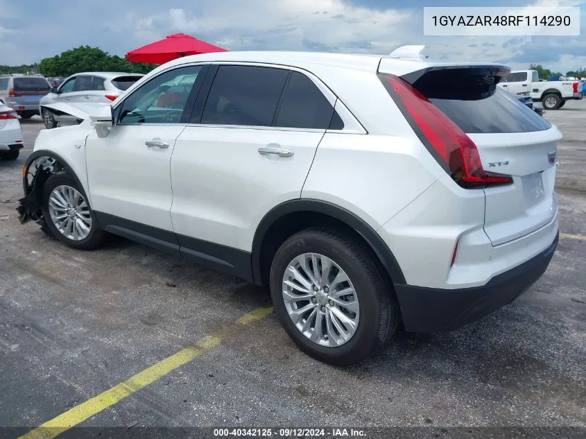 1GYAZAR48RF114290 2024 Cadillac Xt4 Fwd Luxury