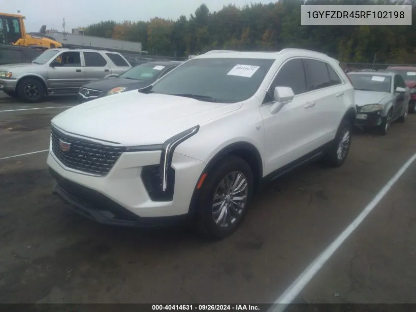 1GYFZDR45RF102198 2024 Cadillac Xt4 Premium Luxury