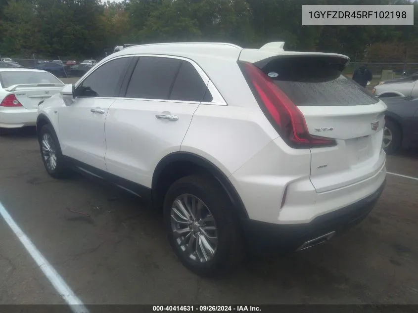 1GYFZDR45RF102198 2024 Cadillac Xt4 Premium Luxury