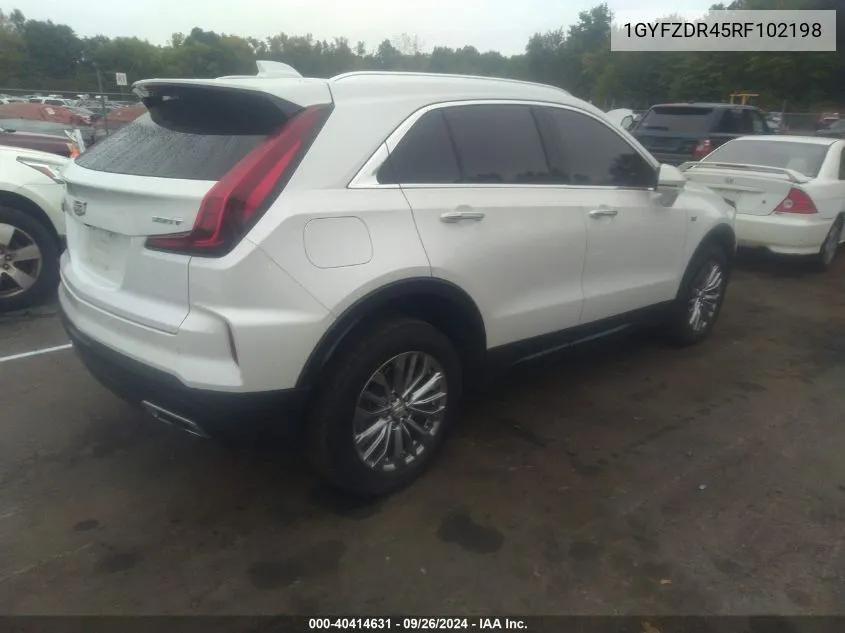 1GYFZDR45RF102198 2024 Cadillac Xt4 Premium Luxury