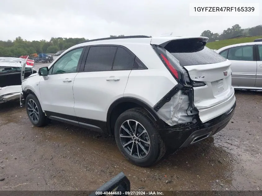 2024 Cadillac Xt4 Fwd Sport VIN: 1GYFZER47RF165339 Lot: 40444683