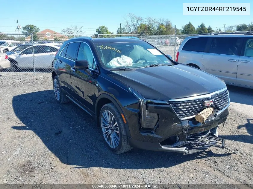 2024 Cadillac Xt4 Awd Premium Luxury VIN: 1GYFZDR44RF219545 Lot: 40560946