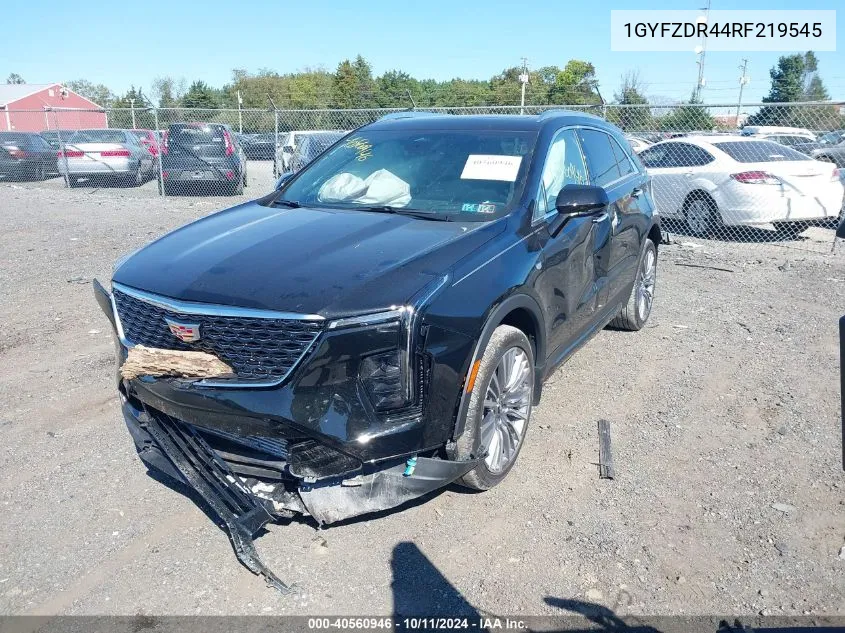 2024 Cadillac Xt4 Awd Premium Luxury VIN: 1GYFZDR44RF219545 Lot: 40560946