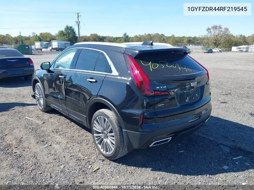 1GYFZDR44RF219545 2024 Cadillac Xt4 Awd Premium Luxury