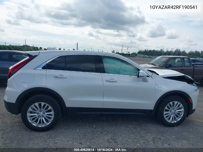 1GYAZAR42RF190541 2024 Cadillac Xt4 Fwd Luxury