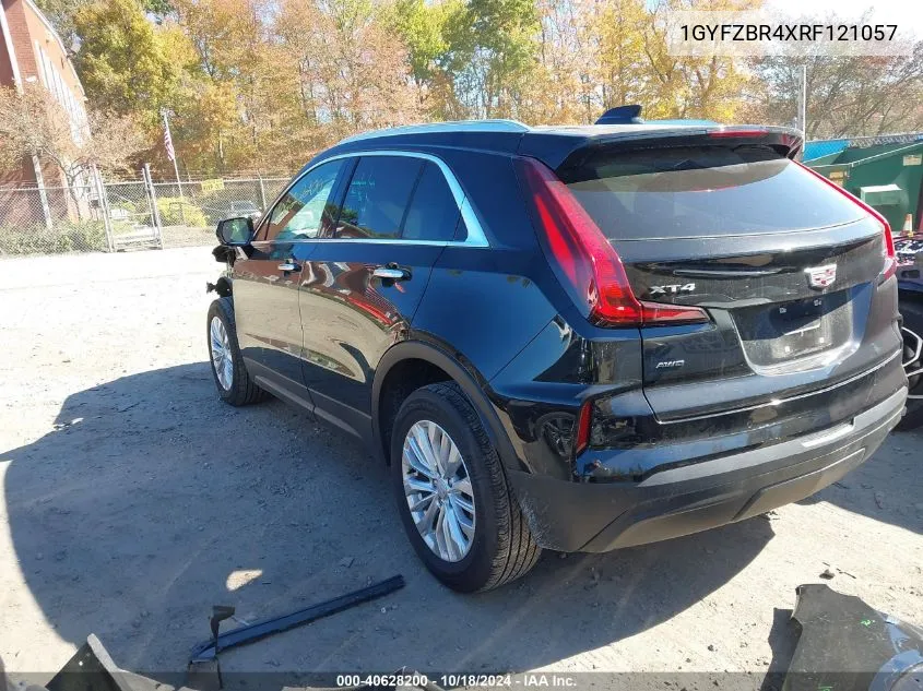 2024 Cadillac Xt4 Awd Luxury VIN: 1GYFZBR4XRF121057 Lot: 40628200