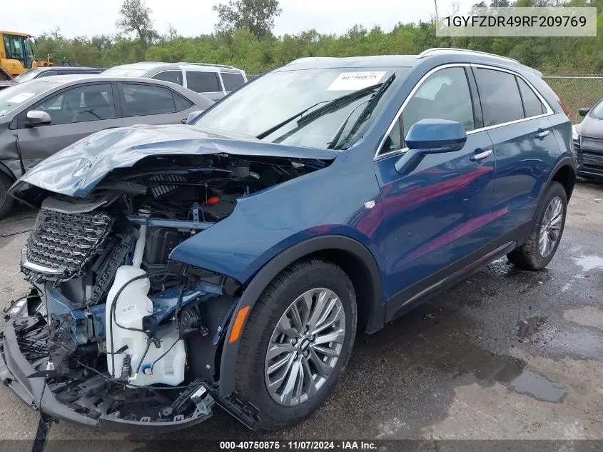 2024 Cadillac Xt4 Awd Premium Luxury VIN: 1GYFZDR49RF209769 Lot: 40750875