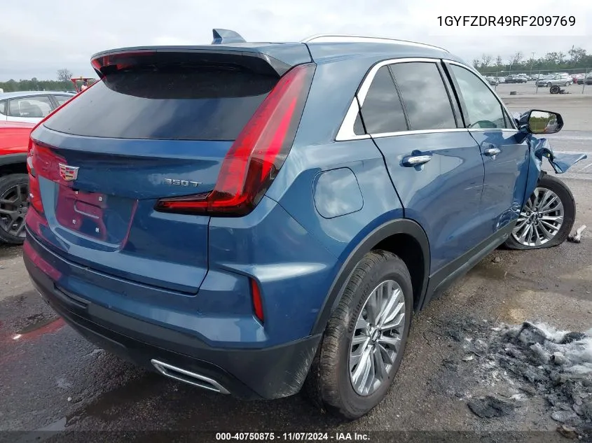 2024 Cadillac Xt4 Awd Premium Luxury VIN: 1GYFZDR49RF209769 Lot: 40750875