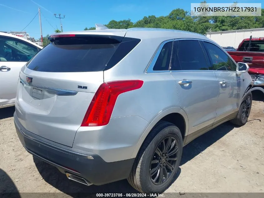 1GYKNBRS7HZ217931 2017 Cadillac Xt5 Luxury