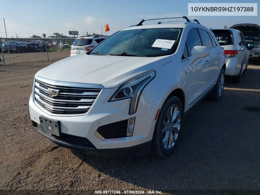 2017 Cadillac Xt5 Luxury VIN: 1GYKNBRS9HZ197388 Lot: 39777266