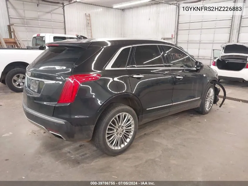 2017 Cadillac Xt5 Platinum VIN: 1GYKNFRS2HZ226883 Lot: 39786755