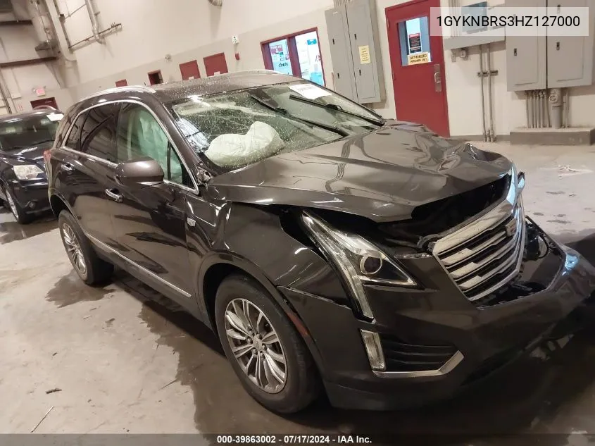 2017 Cadillac Xt5 Luxury VIN: 1GYKNBRS3HZ127000 Lot: 39863002