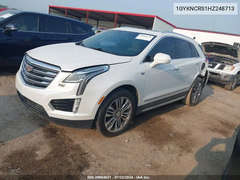 1GYKNCRS1HZ248713 2017 Cadillac Xt5 Premium Luxury