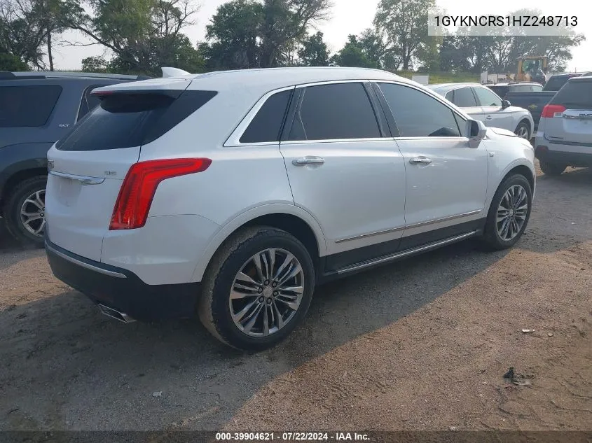 1GYKNCRS1HZ248713 2017 Cadillac Xt5 Premium Luxury