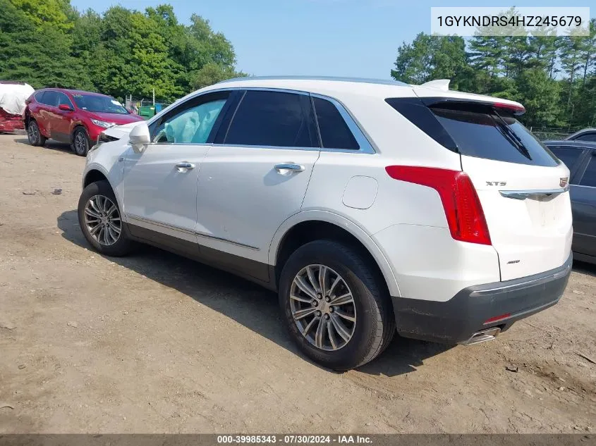 1GYKNDRS4HZ245679 2017 Cadillac Xt5 Luxury