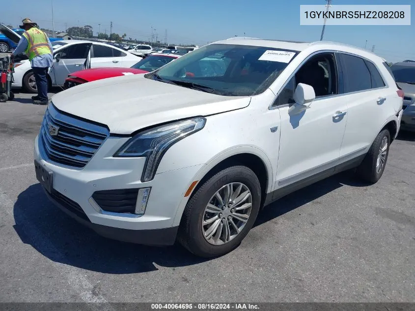 2017 Cadillac Xt5 Luxury VIN: 1GYKNBRS5HZ208208 Lot: 40064695