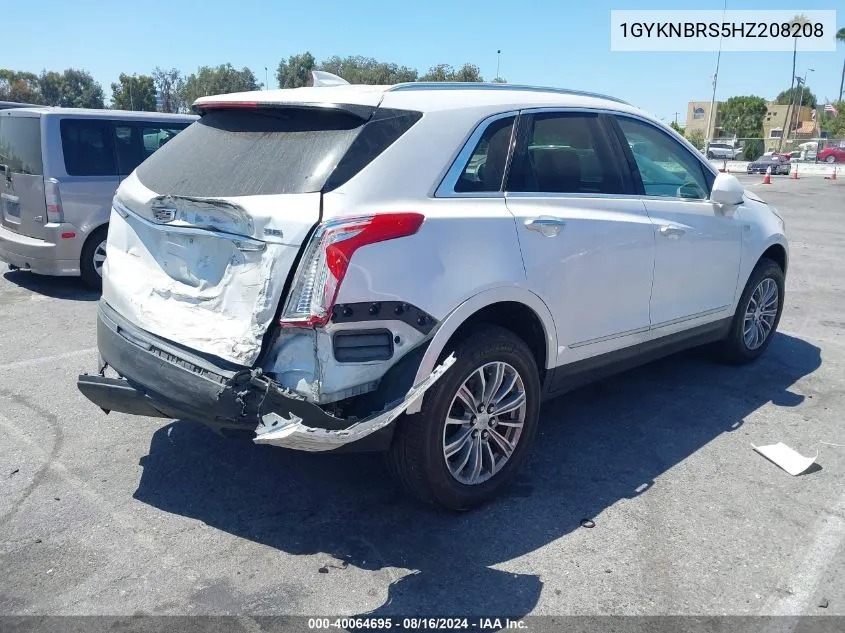 2017 Cadillac Xt5 Luxury VIN: 1GYKNBRS5HZ208208 Lot: 40064695