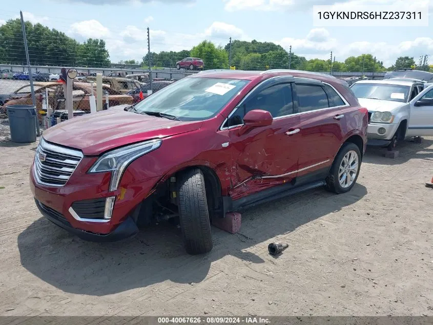 1GYKNDRS6HZ237311 2017 Cadillac Xt5 Luxury