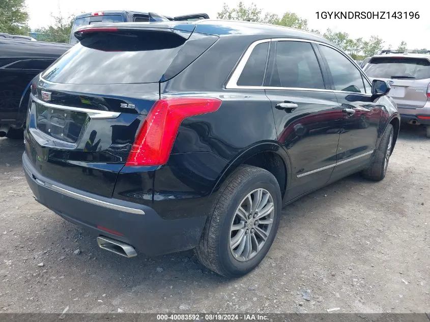 1GYKNDRS0HZ143196 2017 Cadillac Xt5 Luxury