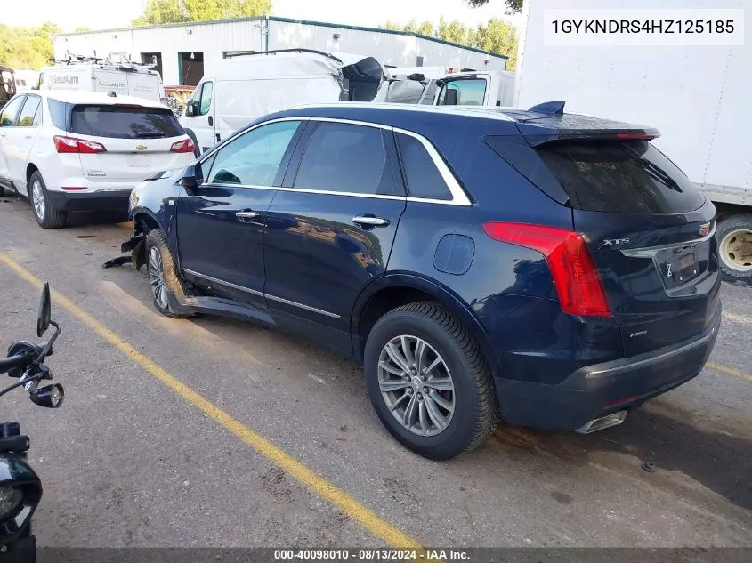 2017 Cadillac Xt5 Luxury VIN: 1GYKNDRS4HZ125185 Lot: 40098010