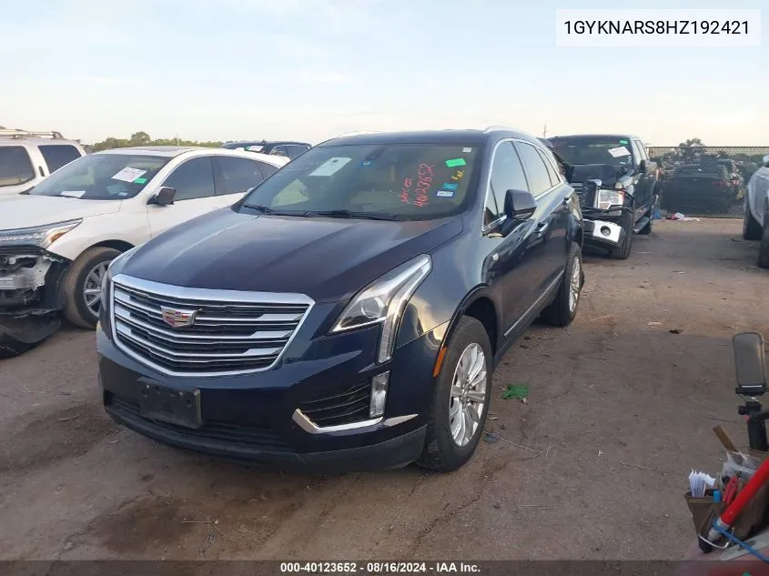 2017 Cadillac Xt5 Standard VIN: 1GYKNARS8HZ192421 Lot: 40123652