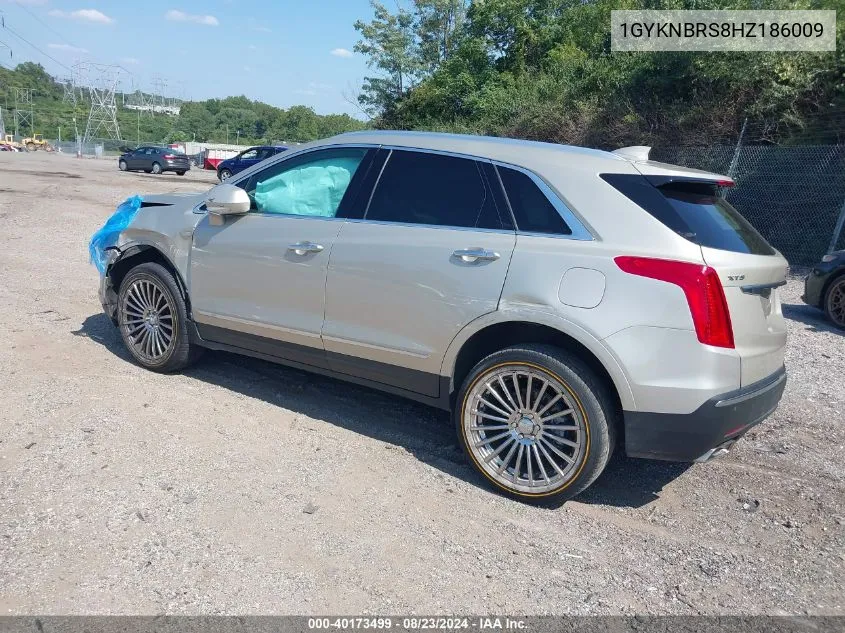 2017 Cadillac Xt5 Luxury VIN: 1GYKNBRS8HZ186009 Lot: 40173499