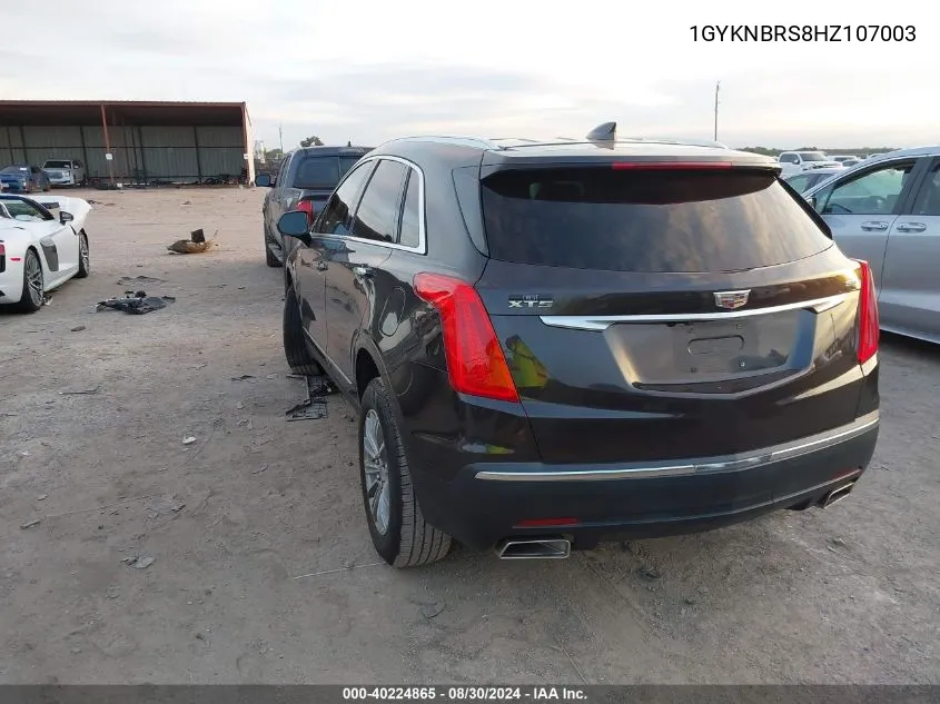 1GYKNBRS8HZ107003 2017 Cadillac Xt5 Luxury