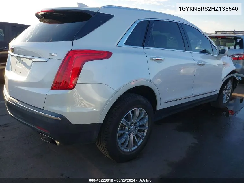 1GYKNBRS2HZ135640 2017 Cadillac Xt5 Luxury