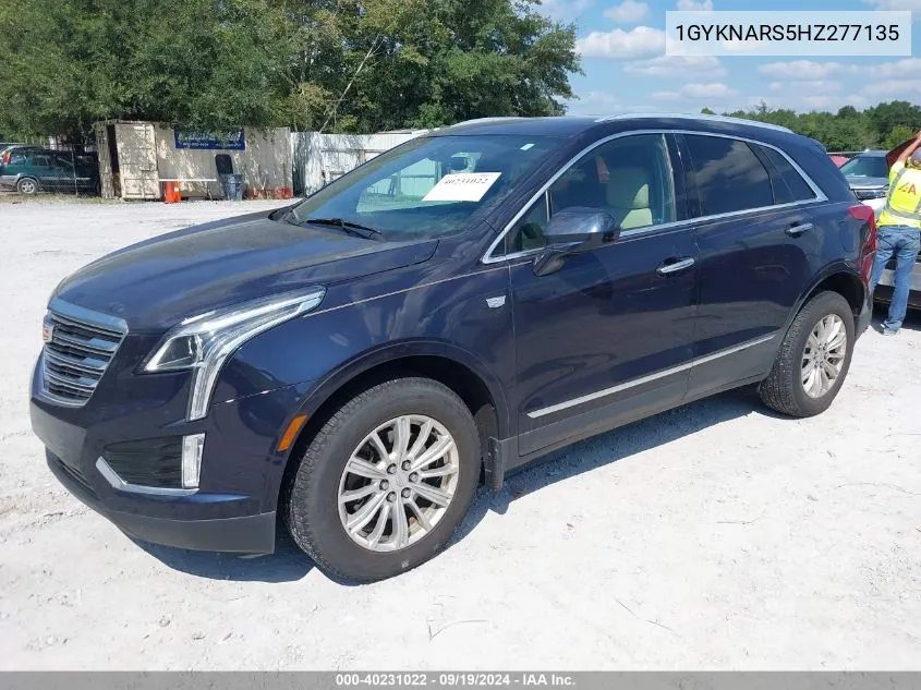 1GYKNARS5HZ277135 2017 Cadillac Xt5 Standard