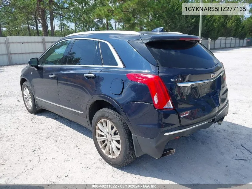 2017 Cadillac Xt5 Standard VIN: 1GYKNARS5HZ277135 Lot: 40231022