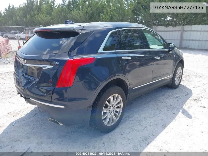 1GYKNARS5HZ277135 2017 Cadillac Xt5 Standard